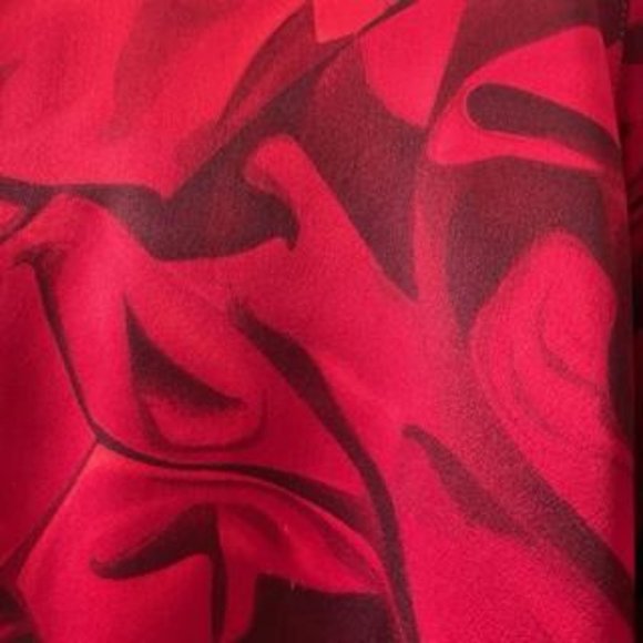 Escada Silk Blouse Long Sleeve Abstract Print Sz 38 - Picture 2 of 7